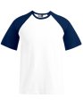 Heren T-shirt Raglan T Promodoro 1060 White-Navy